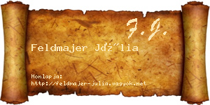Feldmajer Júlia névjegykártya