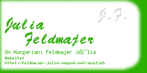 julia feldmajer business card